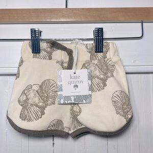 KATE QUINN NWT 100% Organic Cotton Neutral Elastic Shorts